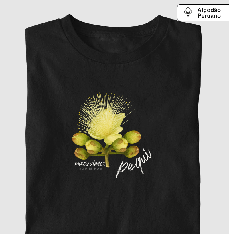 Camiseta Pequi | Fruto Símbolo do Cerrado Mineiro - Algodão Peruano