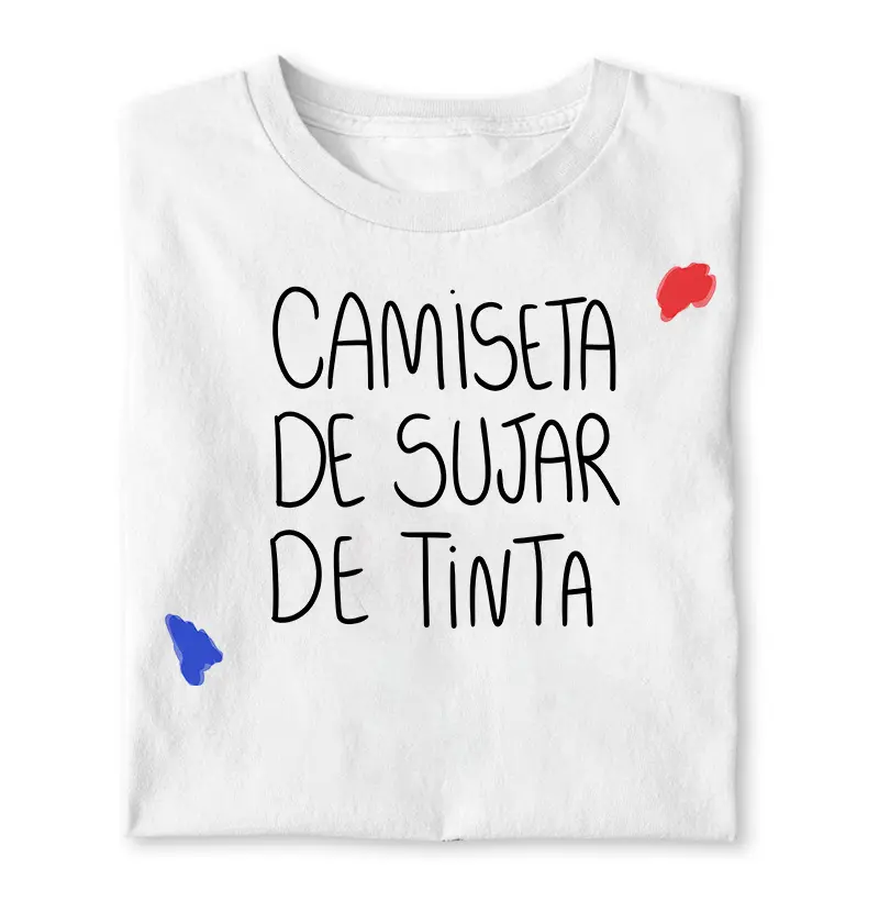 Camiseta de sujar de tinta
