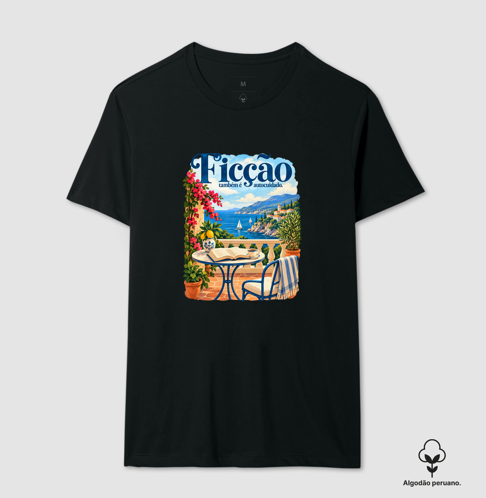 Ficção Também é Autocuidado - Camiseta Algodão Peruano