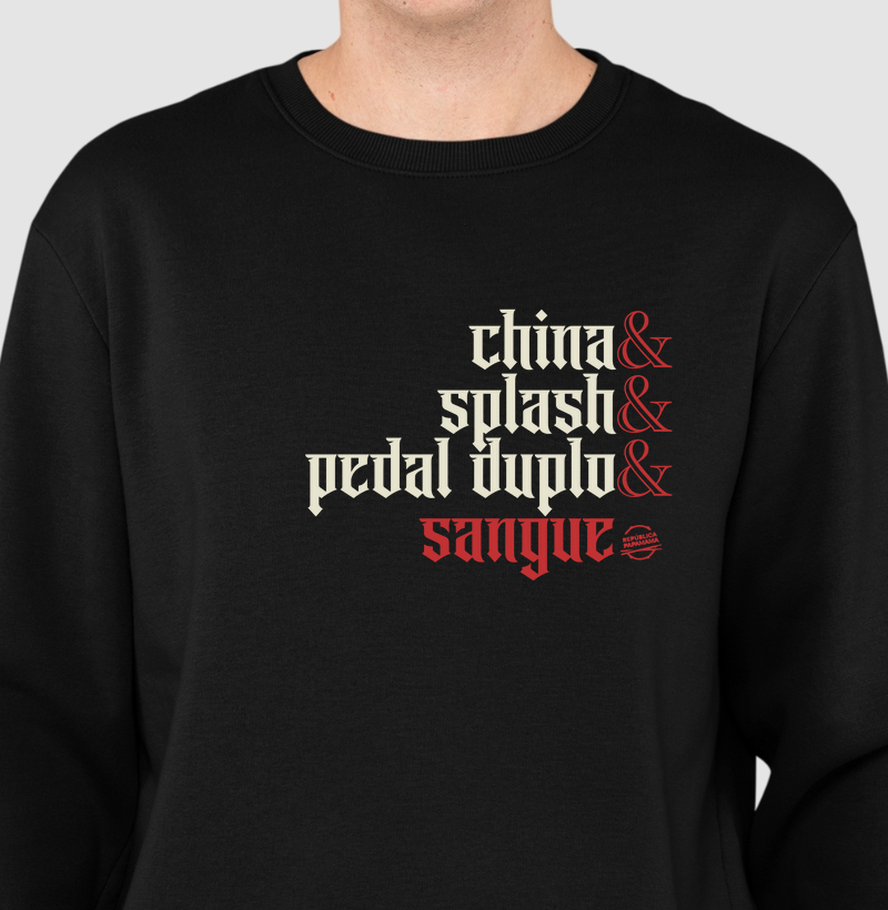china & splash & pedal duplo & sangue