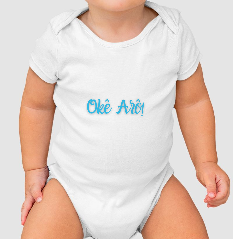 Oxóssi - Saudação Azul - Body Branco