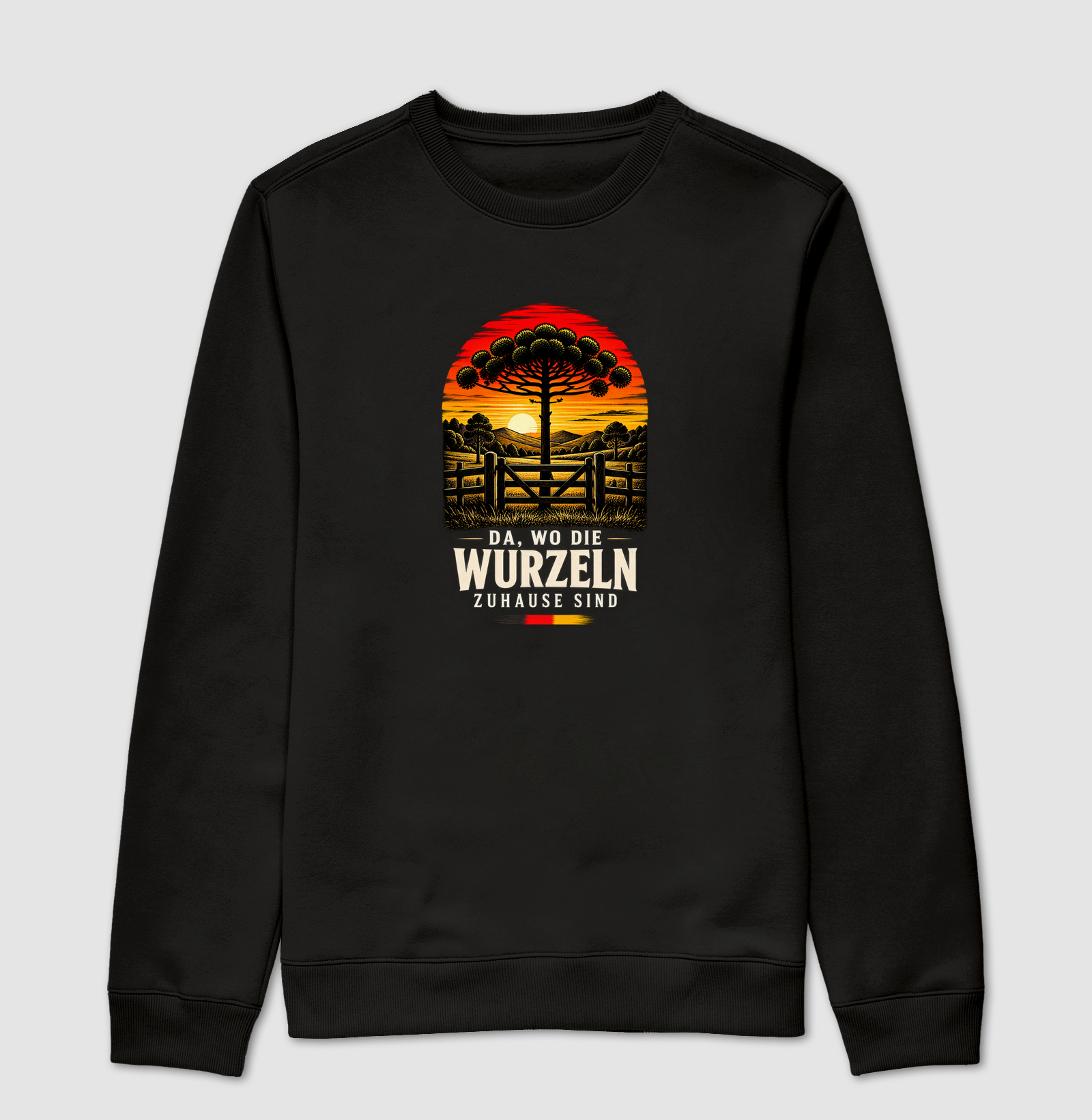 Da, wo die Wurzeln zuhause sind - Suéter Moletom