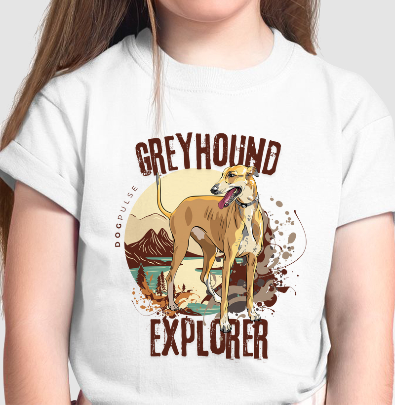 Camiseta Infantil Dog Pulse Greyhound Explorer – Fast Track Adventures