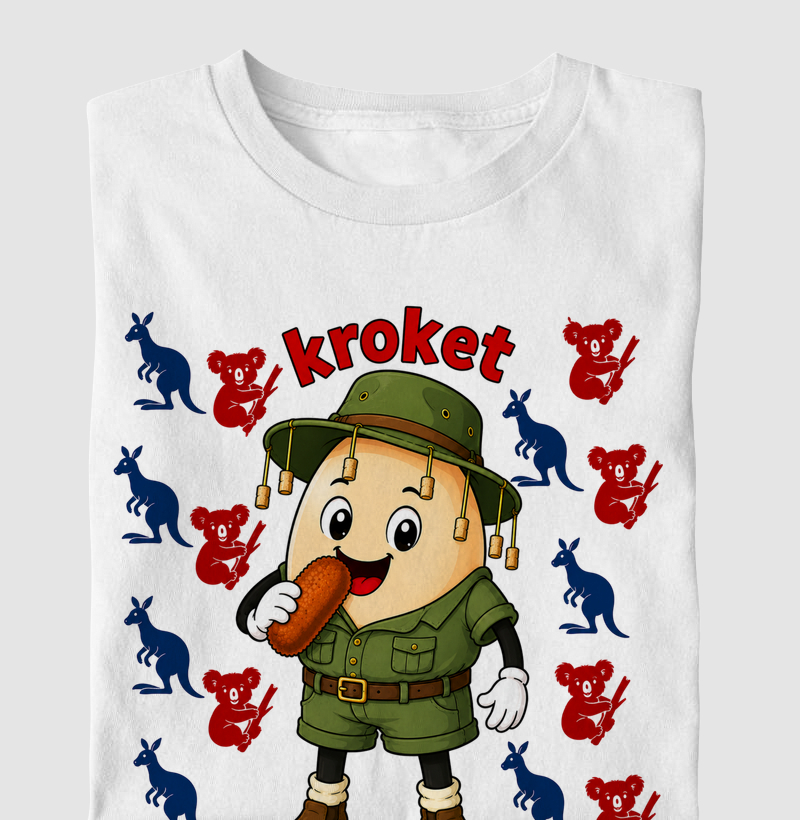 Egg Kroket - Austrália - Camiseta Infantil