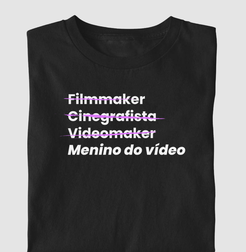 Nem Filmmaker, nem Cinegrafista, nem Videomaker, menino do vídeo!