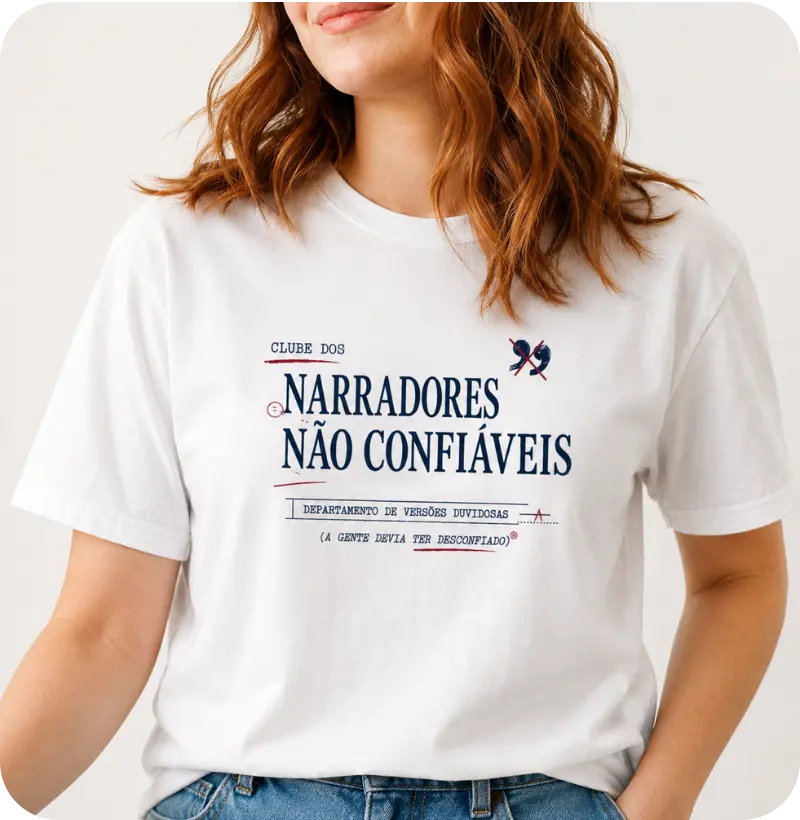 Camiseta Clube dos Narradores Não Confiáveis