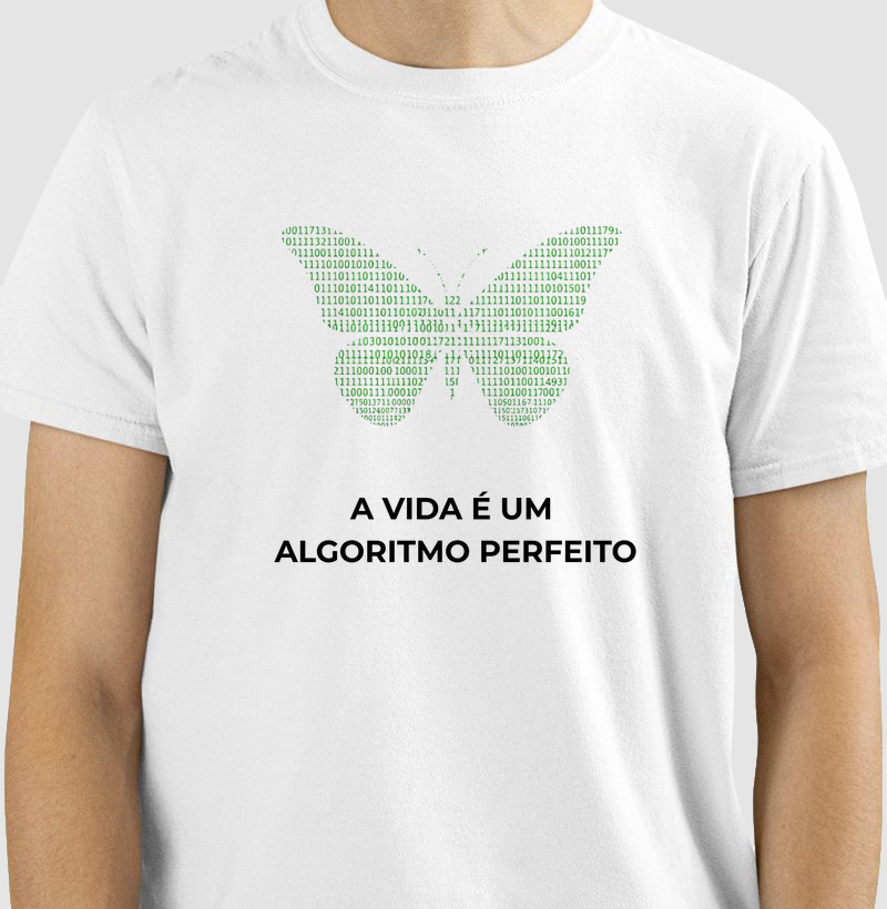 Camiseta - A vida é um algoritimo perfeito