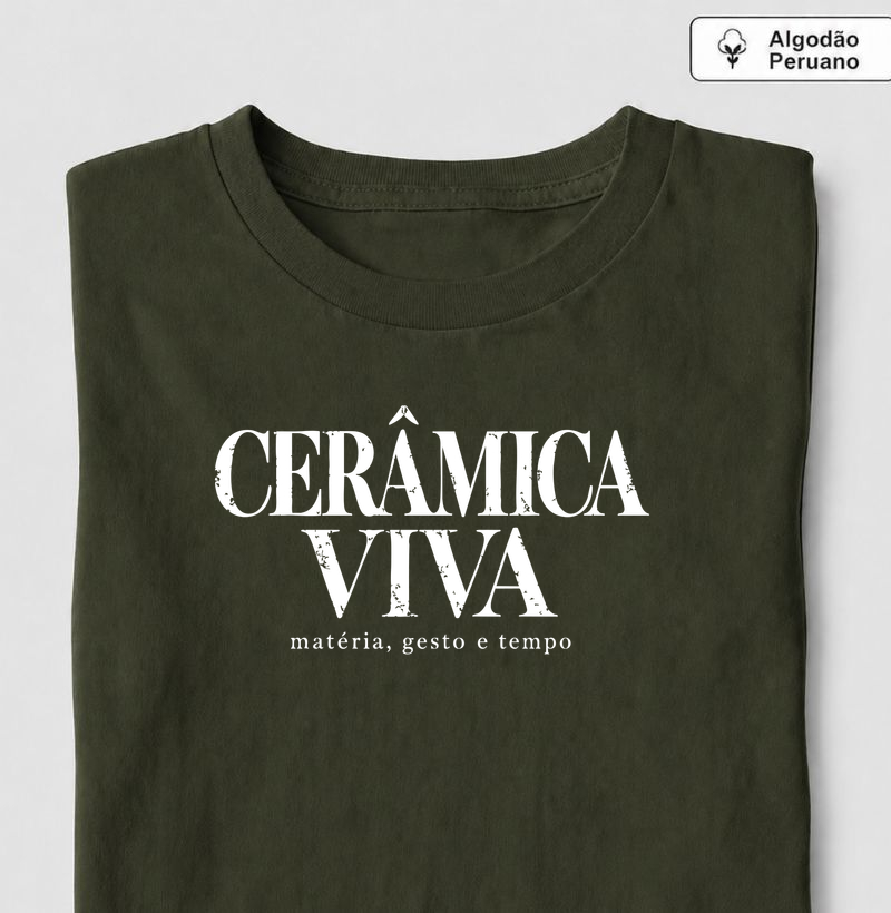 Cerâmica Viva | Algodão Peruano - Camiseta Algodão Peruano