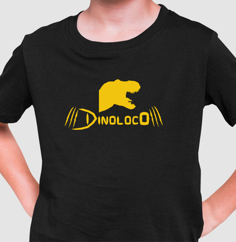 Camiseta Dinossauro Dinoloco Oficial Algodão Premium