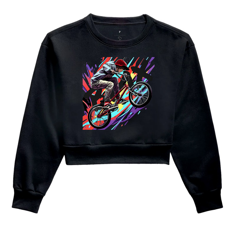 Camiseta Bicicrosss - Cropped Moletom