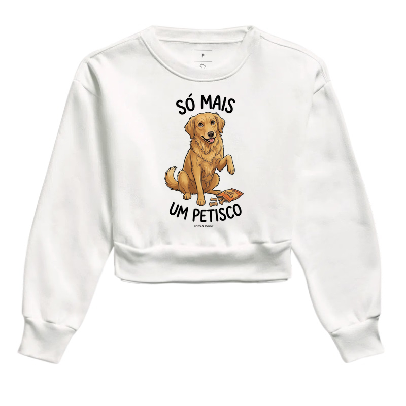 CROPPED MOLETOM GOLDEN RETRIEVER PETISCO