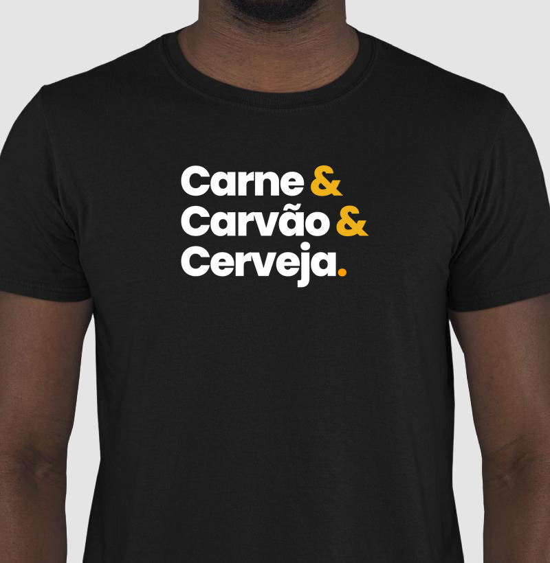 carne e carvão e cerveja