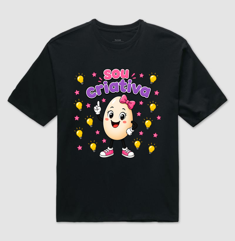 Egg Girl Power 1 - Camiseta Oversized