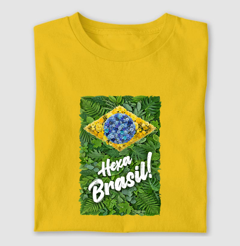 Camiseta Brasil Hexa 