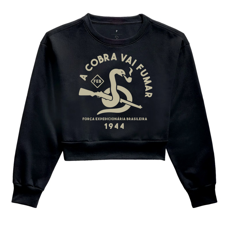 Cropped Moletom  Militar FEB Força Expedicionaria Brasileira Magnata556