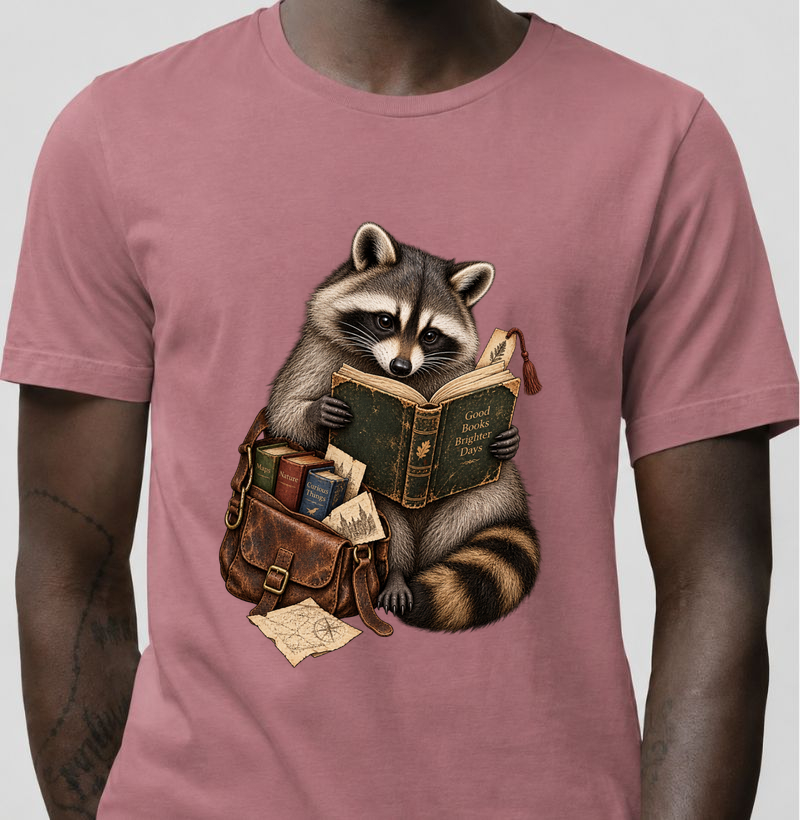 Camiseta Guaxinim Leitor