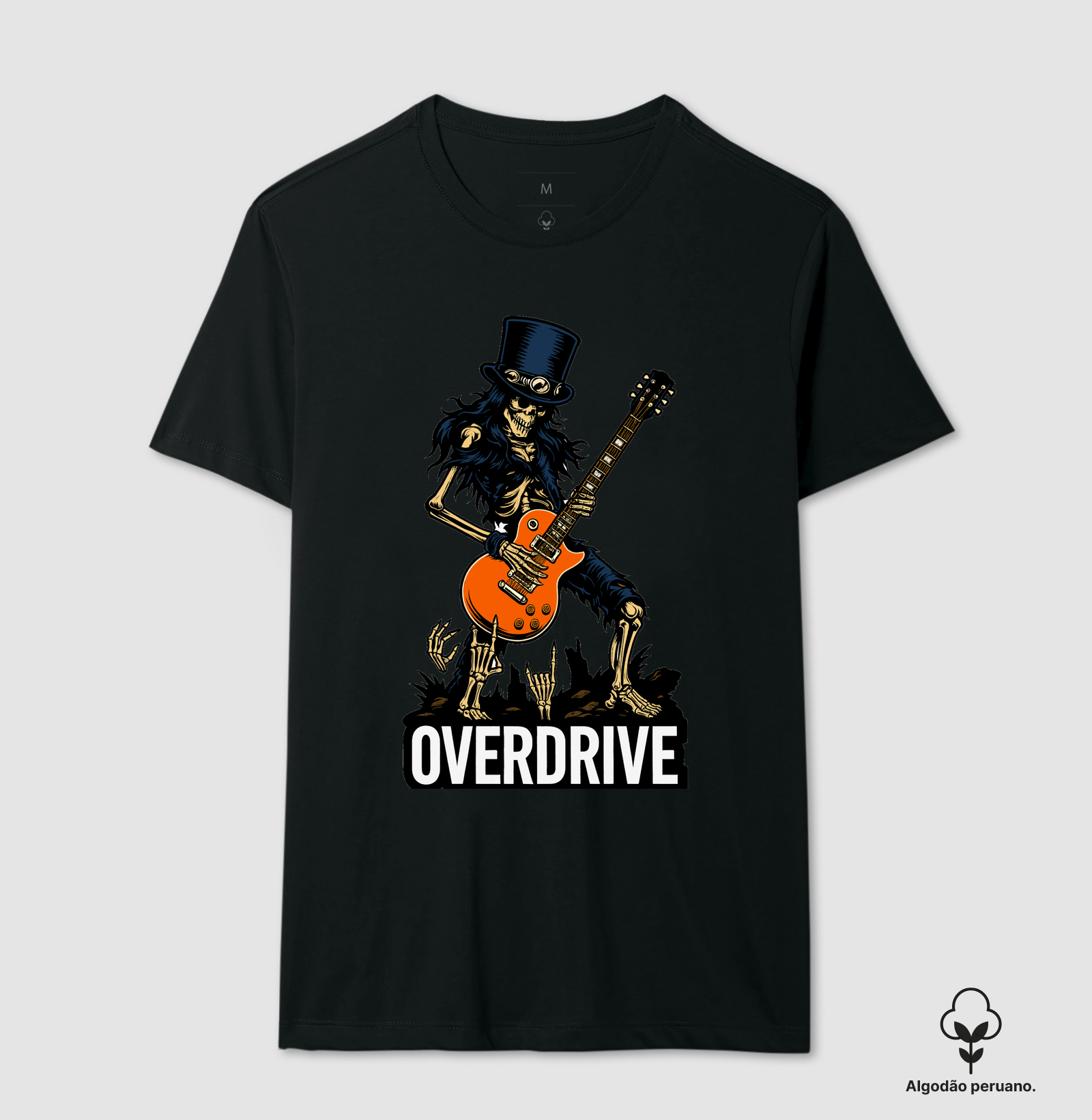 camiseta-overdrive-esqueleto-guitarra-cartola