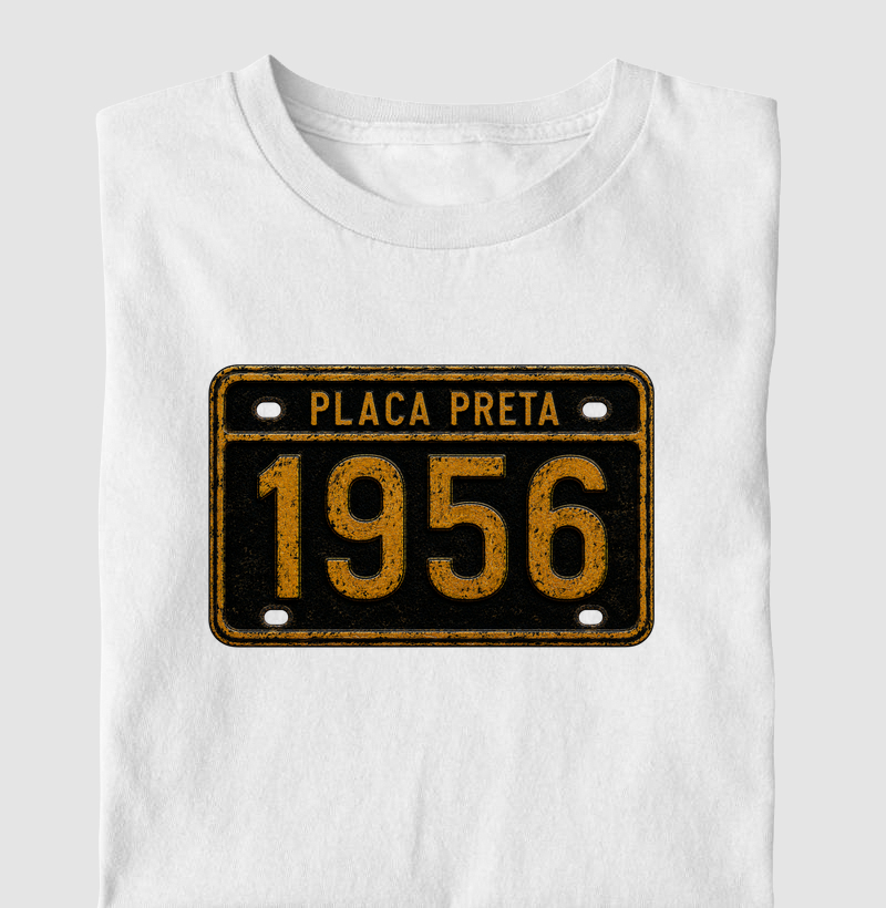 Camiseta Placa Preta 19566