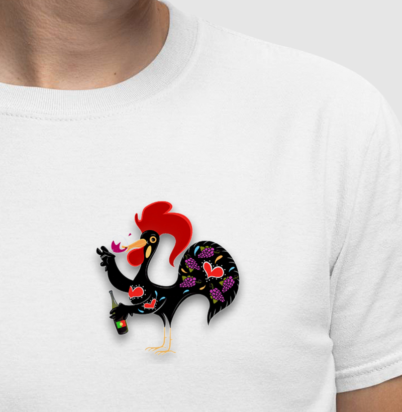 Galo de Barcelos Tomando Vinho 