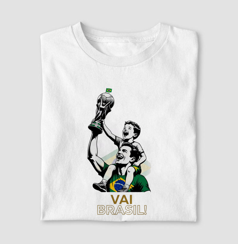 Vai Brasil - Filho nos Ombros com a taça - Copa do Mundo