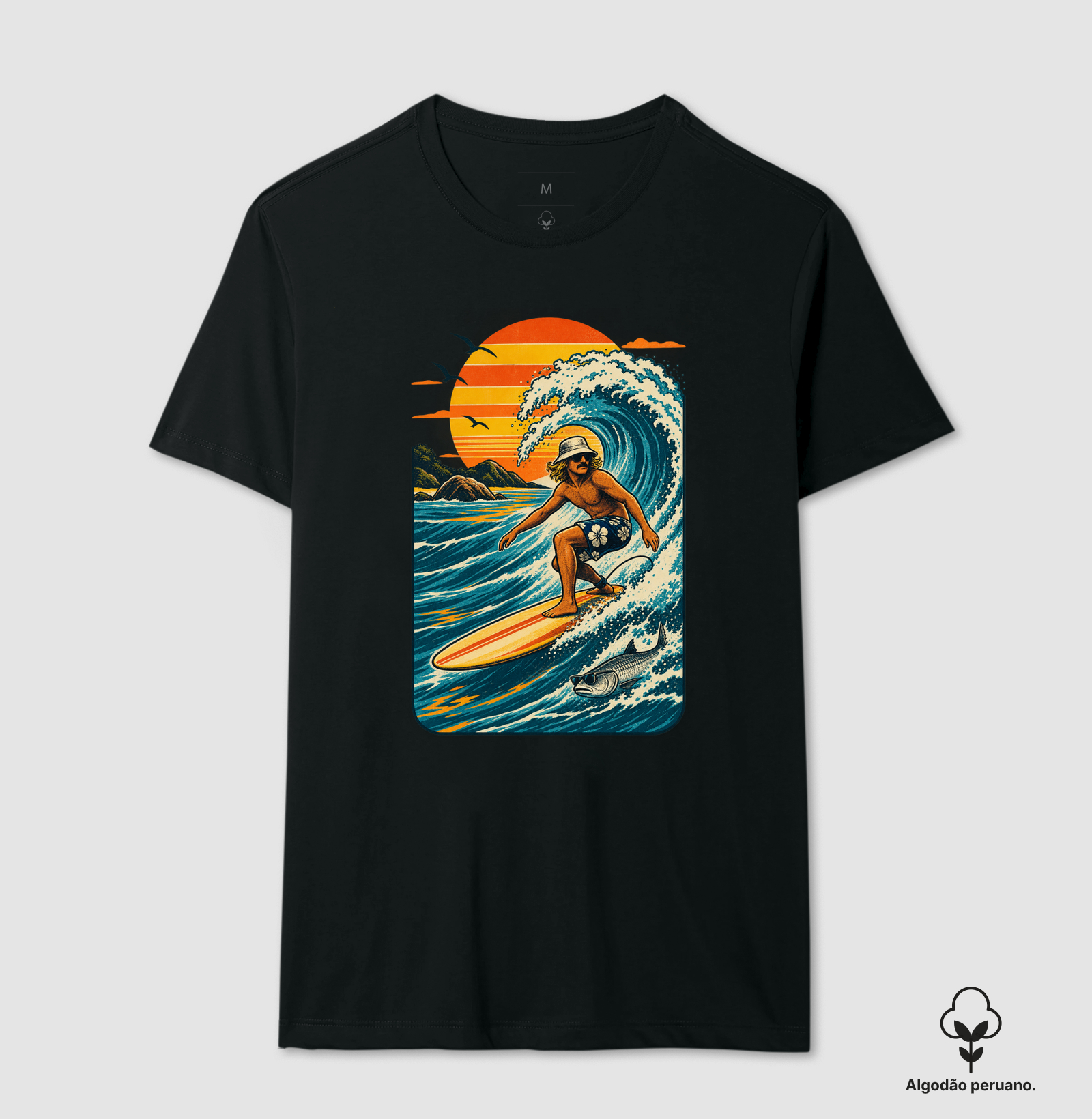 Entre Ondas - Camiseta Algodão Peruano