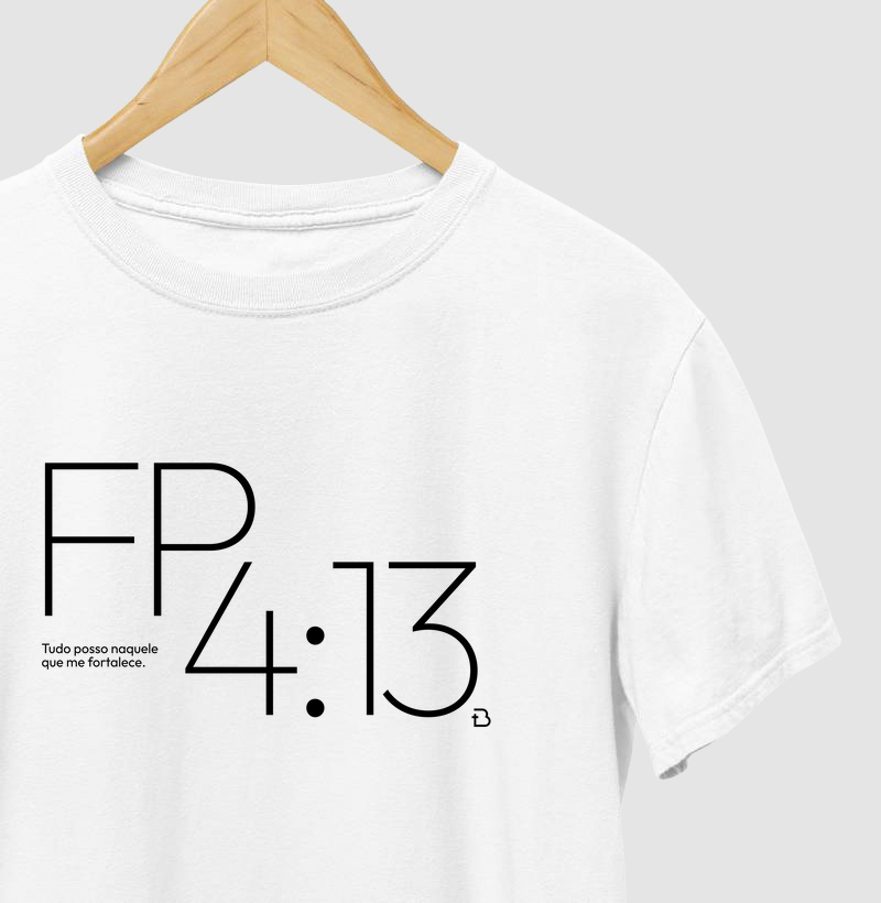 Camiseta Entre Versos Filipenses 4:13