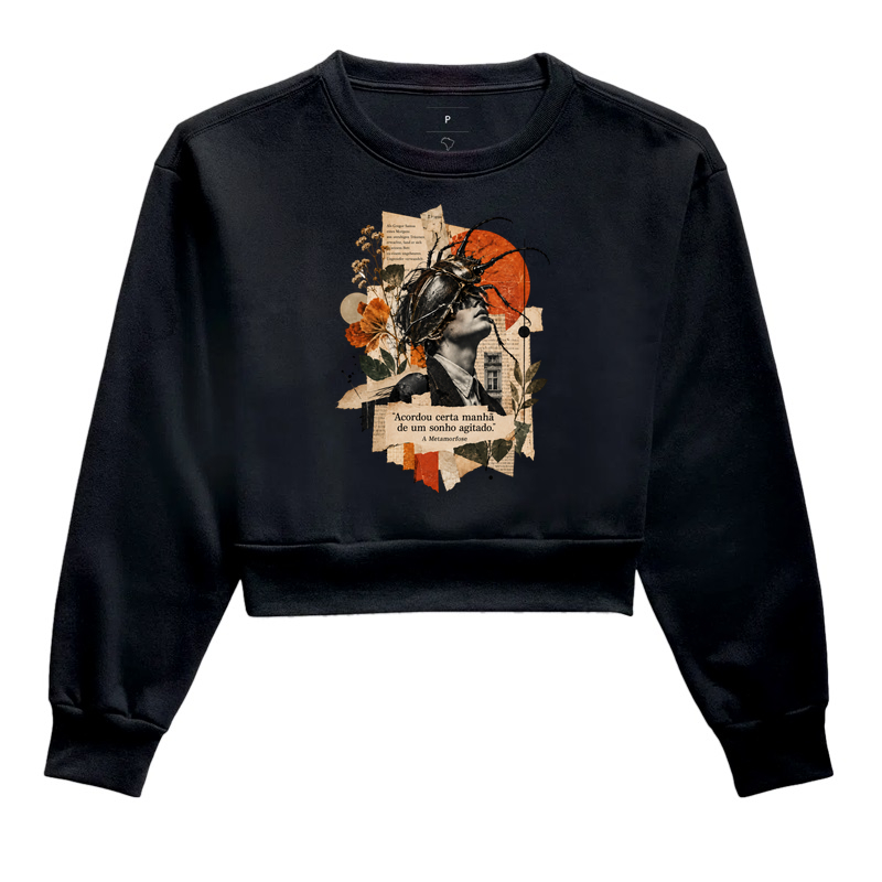 A Metamorfose - Cropped Moletom