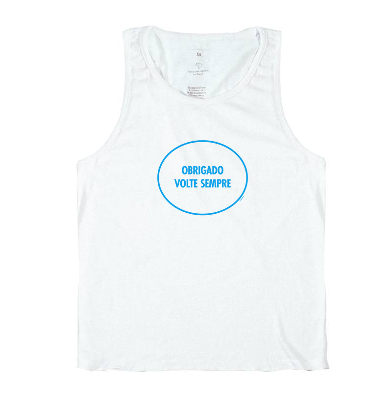 Camiseta Obrigado Volte Sempre