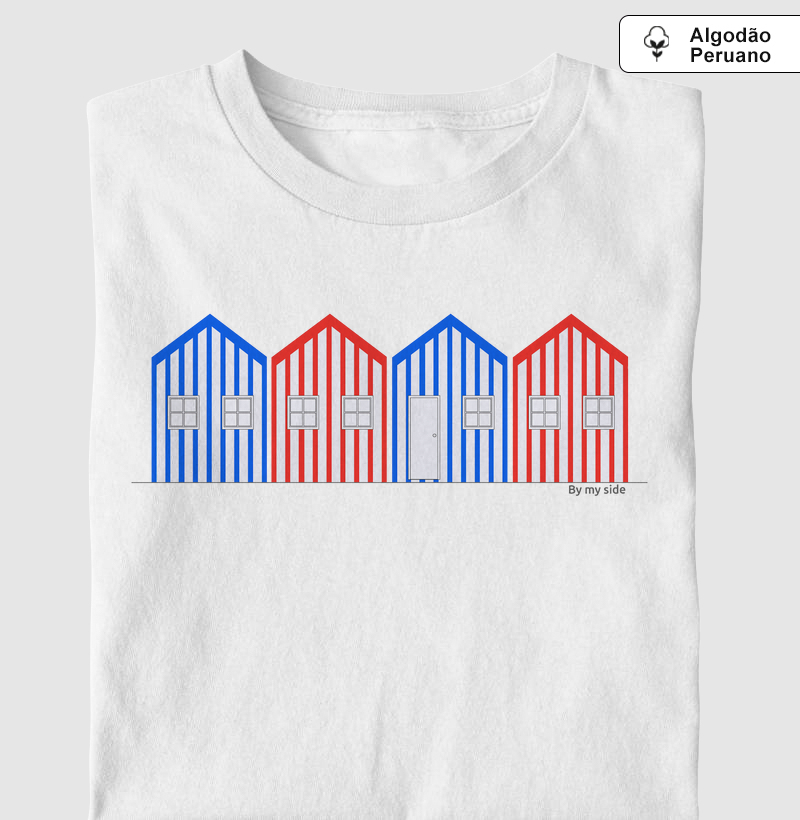 Casinhas Coloridas de Aveiro - Algodão Peruano
