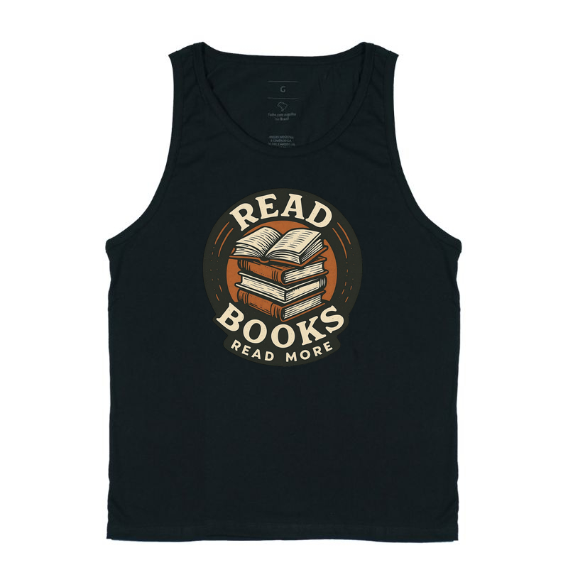 📖 Estampa: Read Books – Read More – A Essência da Leitura Atemporal