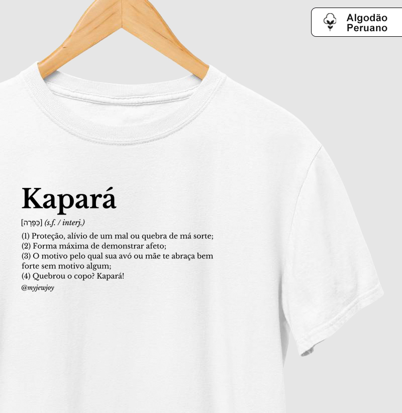 Dicionário Kapará - Camiseta Algodão Peruano