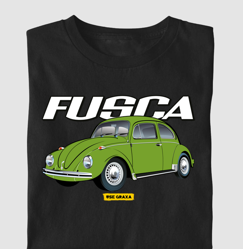 Fusca Verde Hippie Escrita
