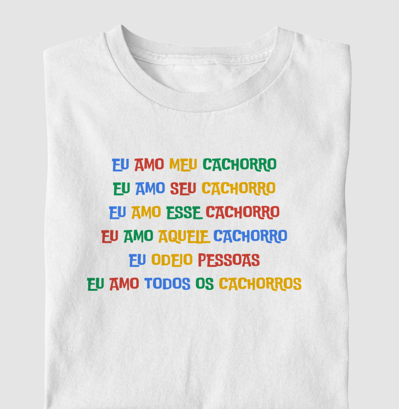 Amo todos os cachorros