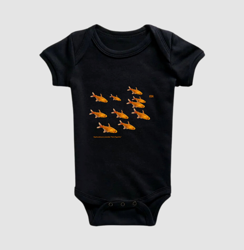 "Tetra Foguinho" Hyphessobrycon amandae - Cardume