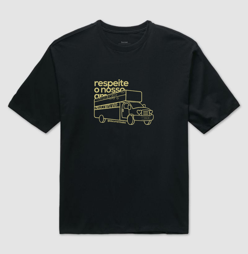 Respeite o Nosso Amor – Amor Entre Mulheres - Documentadas - Camiseta Oversized