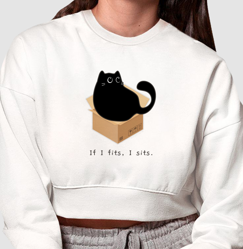 If I fits, I sits. | gato preto