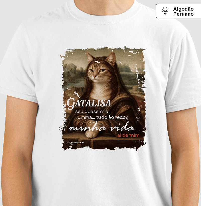 Gatalisa - Camiseta Algodão Peruano