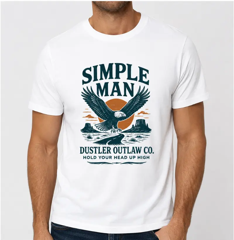 Camiseta Country Simple Man – Hold Your Head Up High