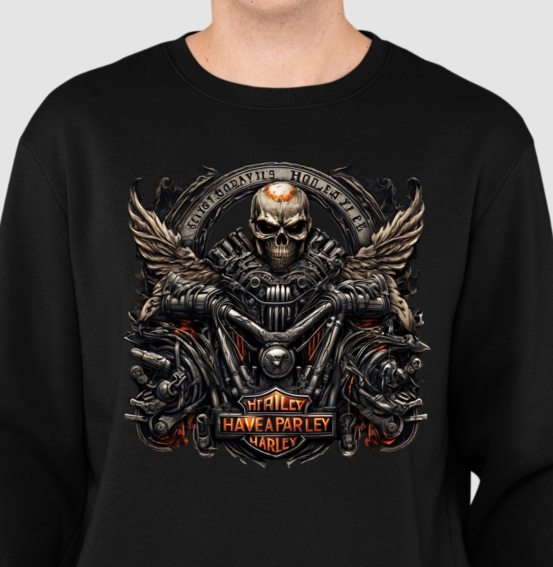 Sueter Moletom Skull Chest