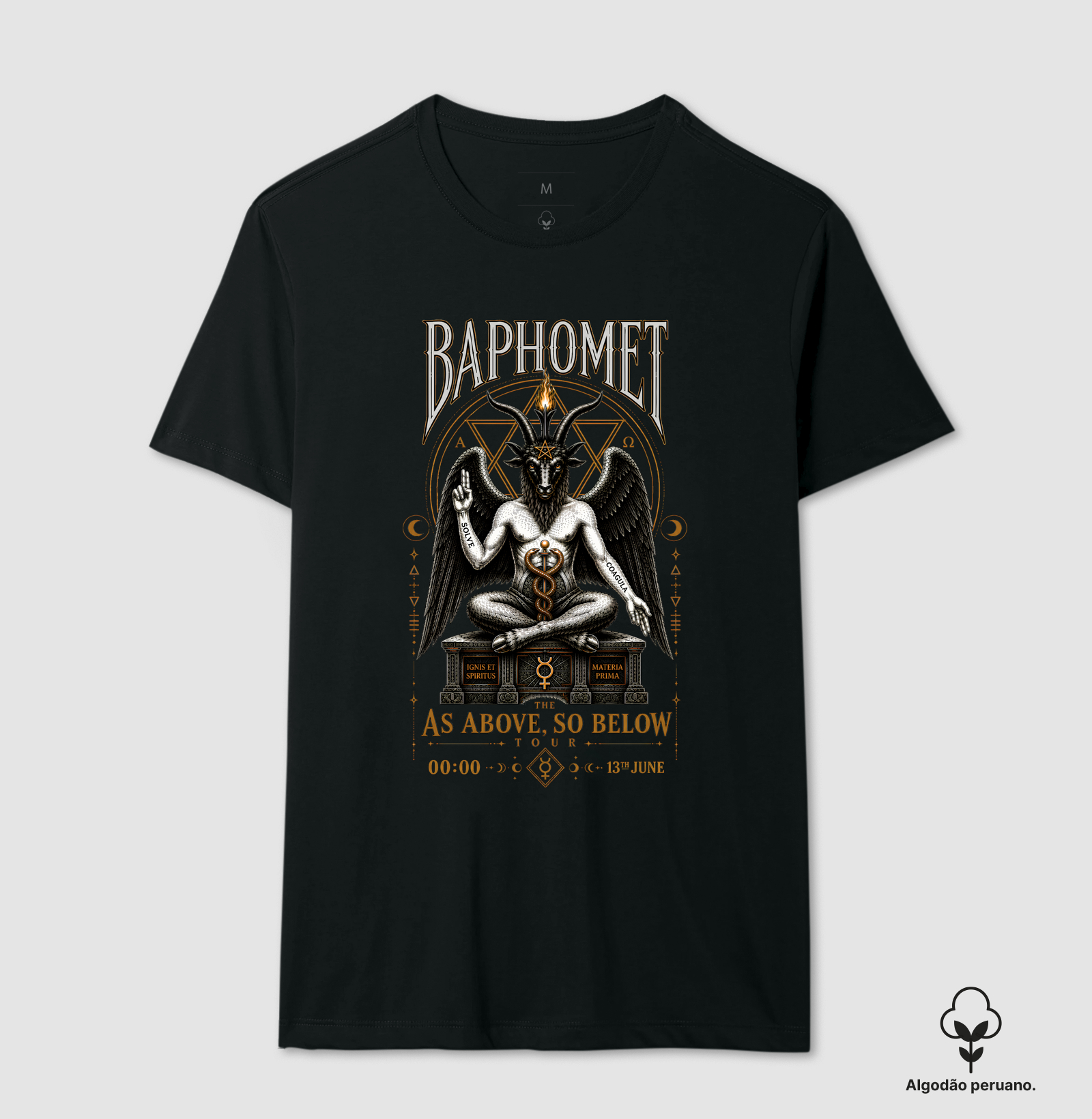 Baphomet Festival - Camiseta Algodão Peruano