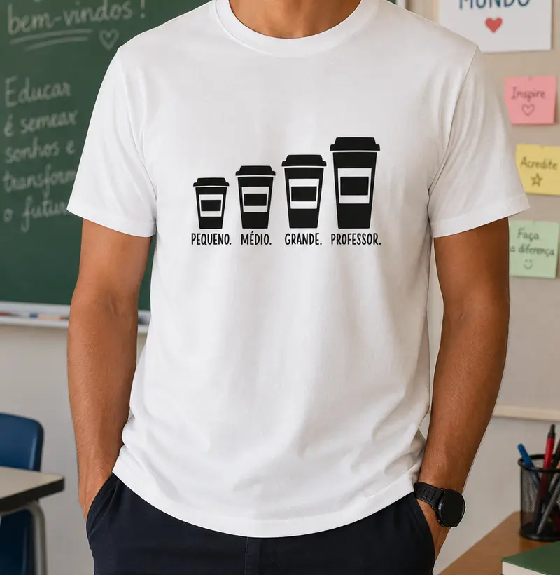 Tamanhos de café de professor