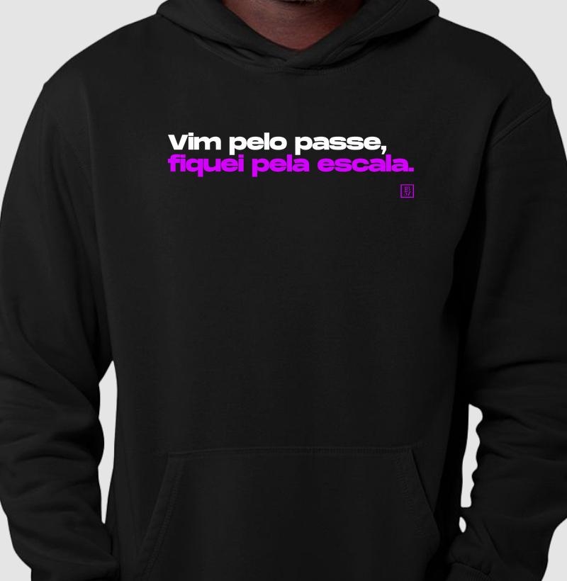 Camiseta Vim pelo Passe, Fiquei pela Escala
