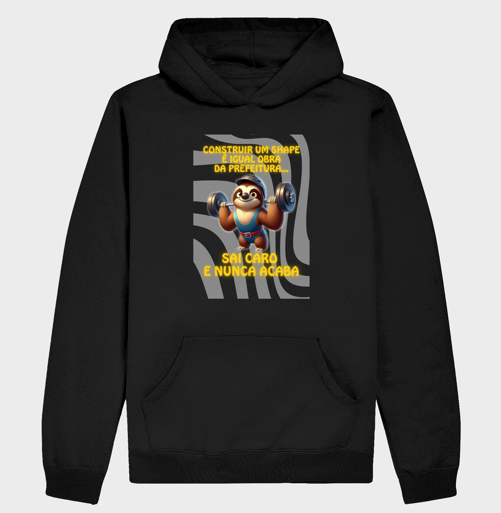 Bicho-preguiça - Construir shape é igual obra da prefeitura