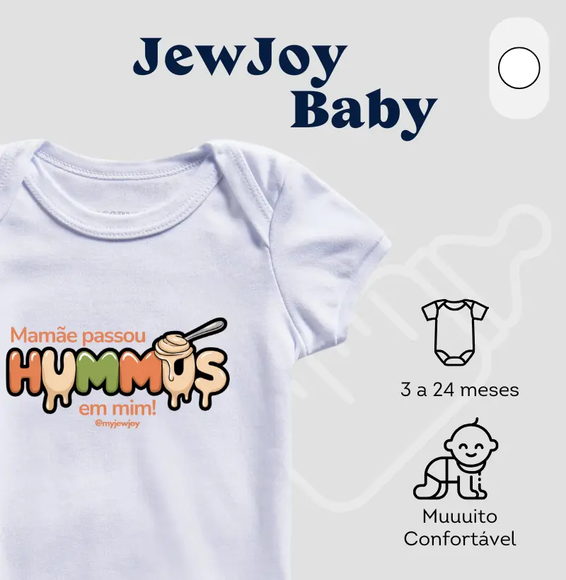 Mamãe passou hummus em mim