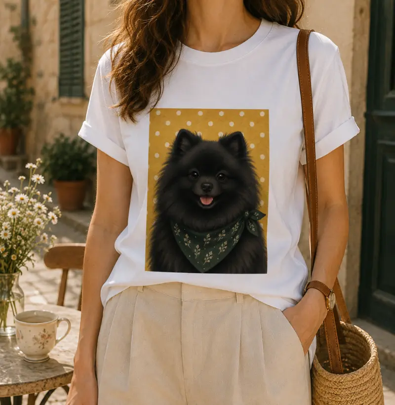 lulu da pomerania spitz alemão 3 - Gentle Paws - Camiseta