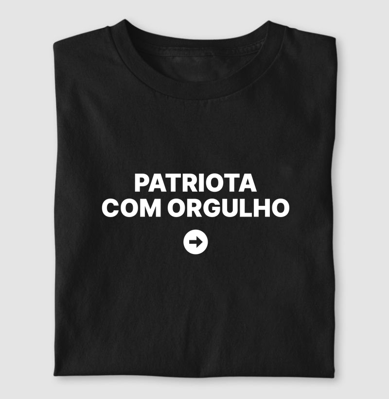 Camiseta Patriota com orgulho