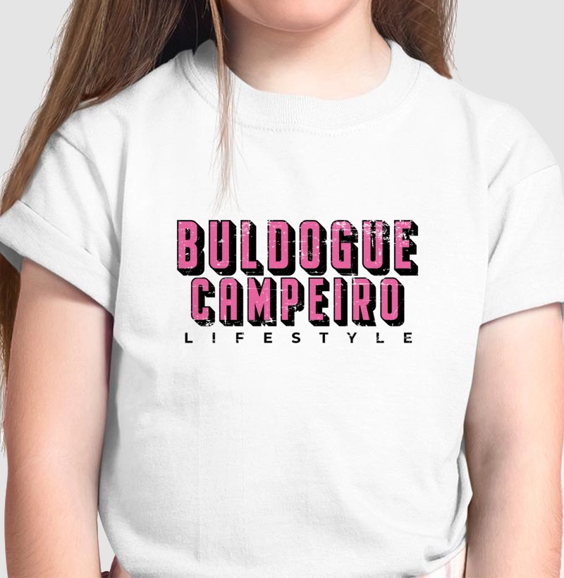  Buldogue Campeiro Texto Rosa