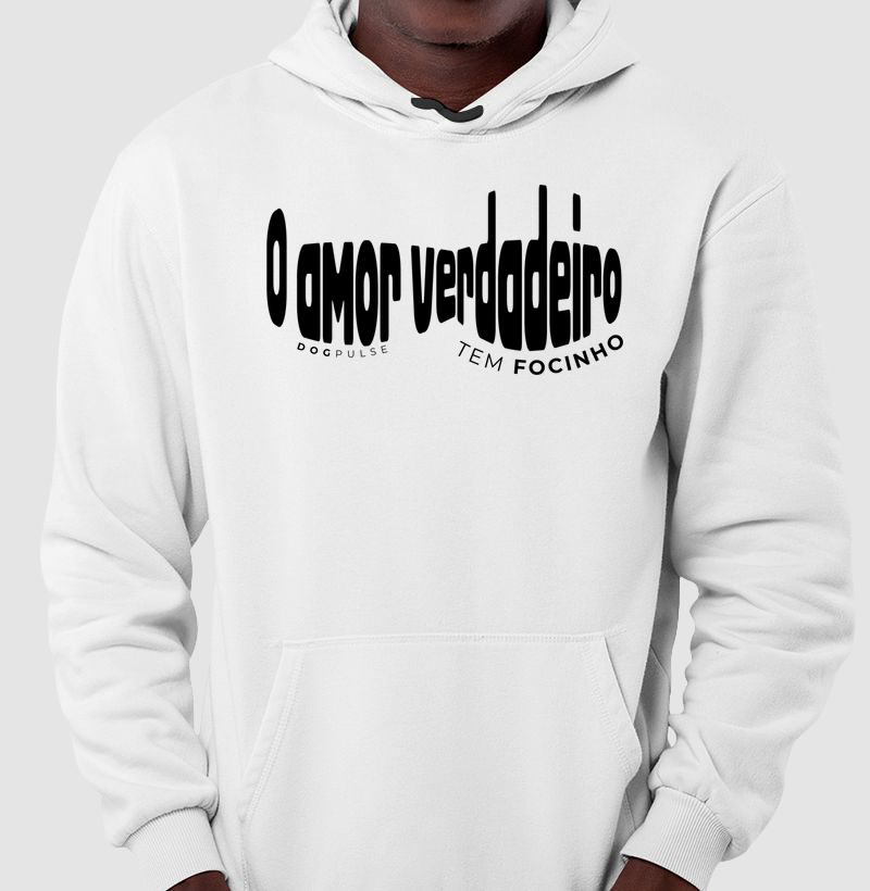 Moletom O amor verdadeiro tem Focinho Dog Pulse