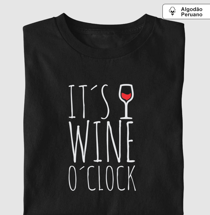 Camiseta It´s Wine O´Clock