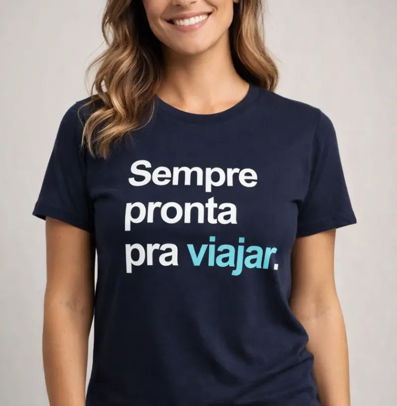 Sempre pronta pra viajar